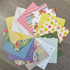 Colorful Easter Spring Scrapbook Paper 30 Sheets